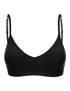 Solid Stretchy Adjustable Strap Bralette with Removable Cups